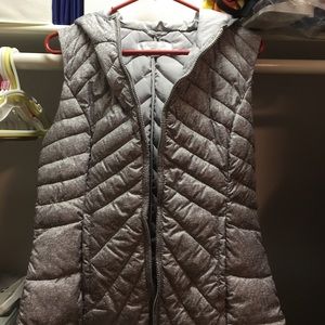 Hooded Silver New York & Co vest
